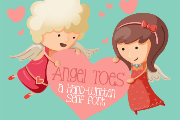 Angel Toes: A Handwritten Font for Creative Projects