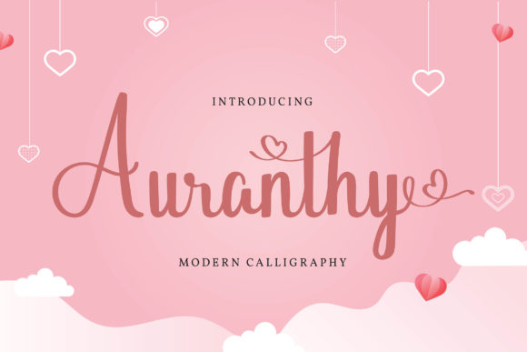 Auranthy: A Sweet Handwritten Font