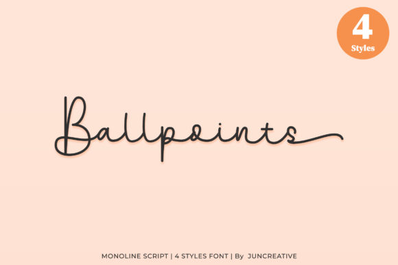 Ballpoints Font for Professional Branding