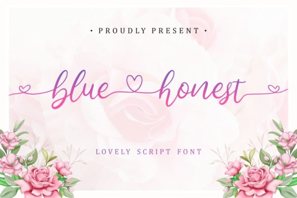 Bluehonest: A Delicate Script Font