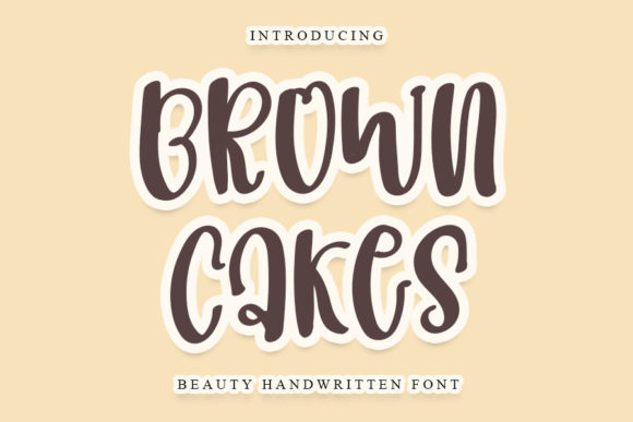 Brown Cakes Font for Business Branding