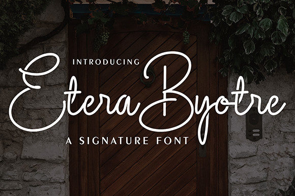Etera Byotre: A Stylish Font for Business
