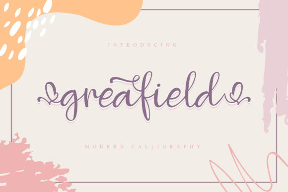 Greafield: A Romantic Handwritten Font