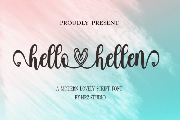 Hello Hellen Font: Stylish Script for Editorial Design