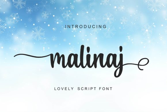Malinaj: A Handwritten Font for Creative Projects