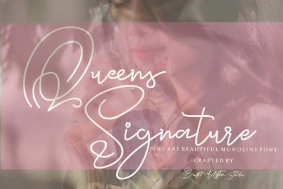 Queens Signature: A Elegant Script Font