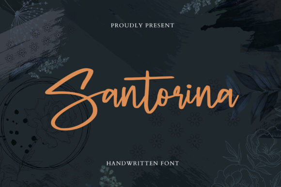 Santorina: A Handwritten Font for Web Design
