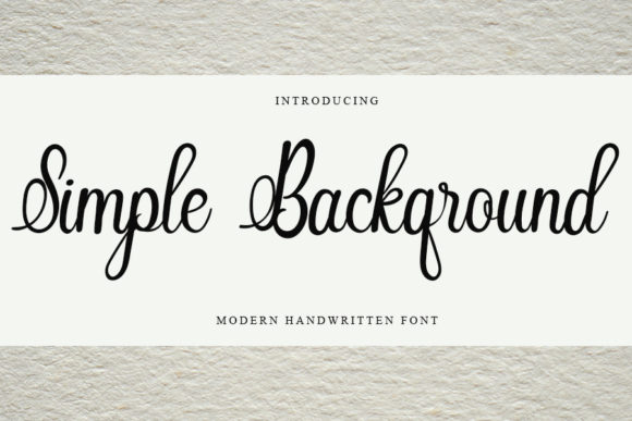 Simple Background Font for Campaigns