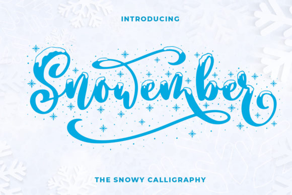 Snowember: A Script Font for Winter Vibes
