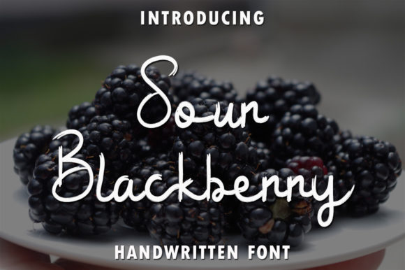 Sour Blackberry Font for Creative Projects