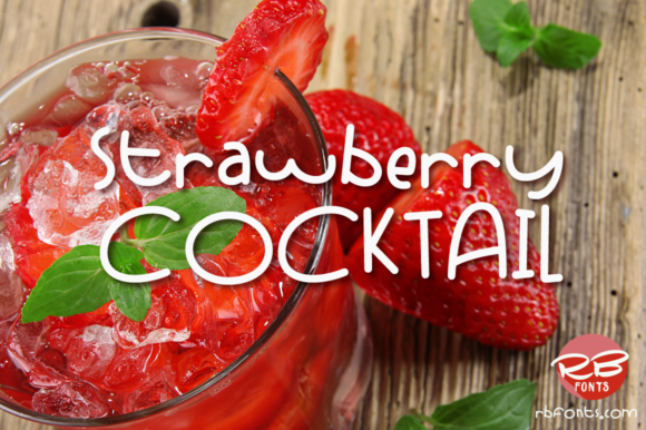 Strawberry Cocktail Font for Creative Projects