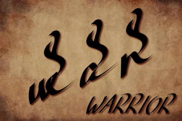 War Warrior: A Stylish Handwritten Font