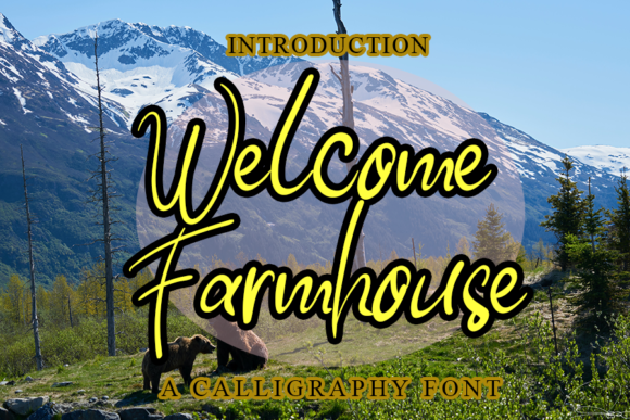 Welcome Farmhouse is a friendly script font that brings a warm, approachable feel to any design project. As a graphic designer, I often find myself searching for a typeface that can add a personal touch without sacrificing clarity or professionalism. Welcome Farmhouse has quickly become one of my go-to fonts for brand identities that need a handwritten, authentic vibe.
