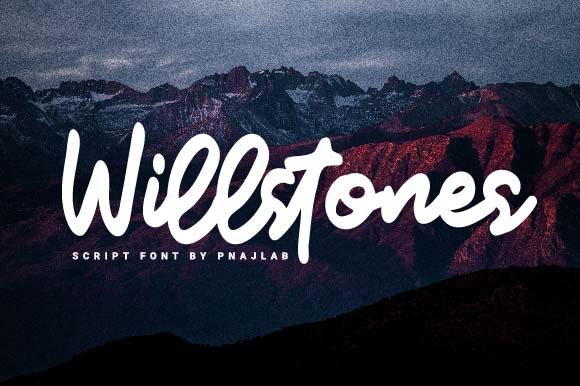 Willstones: A Bold Handwritten Font
